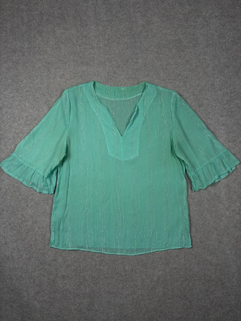 Blusa plisada