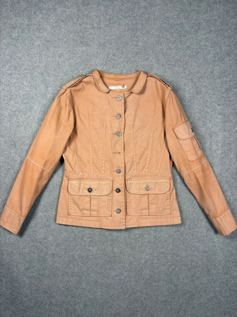 Chaqueta denim salmón