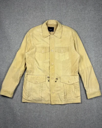 Chaqueta gamuza Crema