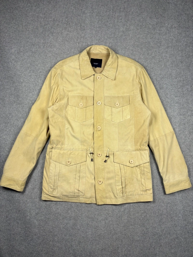 Chaqueta gamuza Crema
