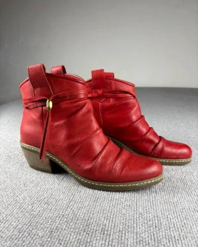 Botas Cuero rojo T.38