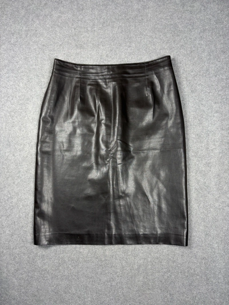 Pollera Cuero Marrón