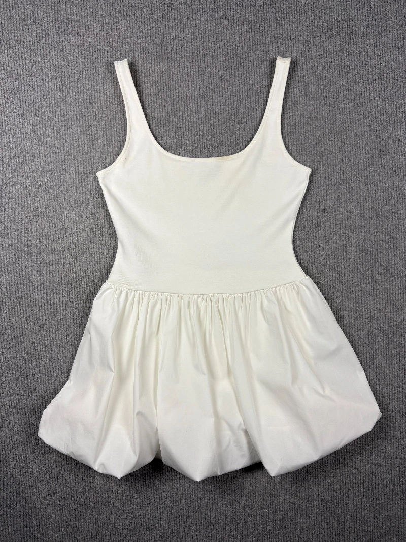 Vestido globo blanco
