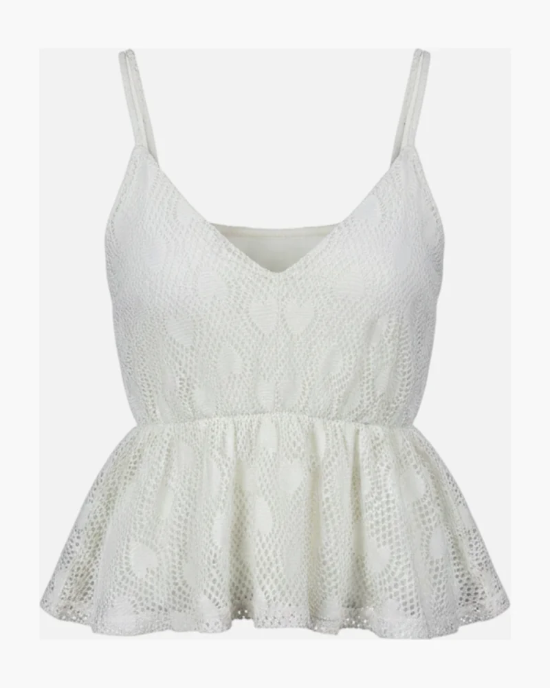 Top Mesh blanco