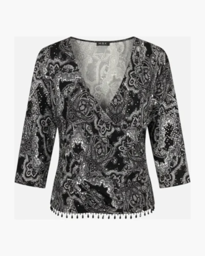 Blusa arabescos Y2K