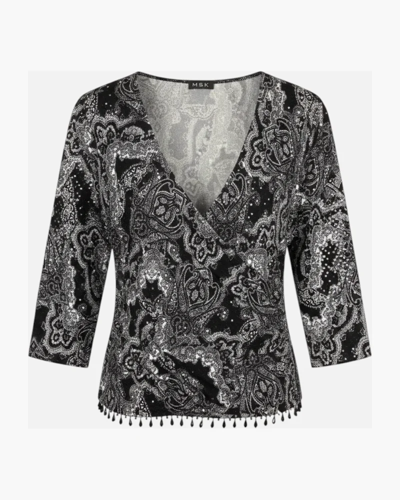 Blusa arabescos Y2K