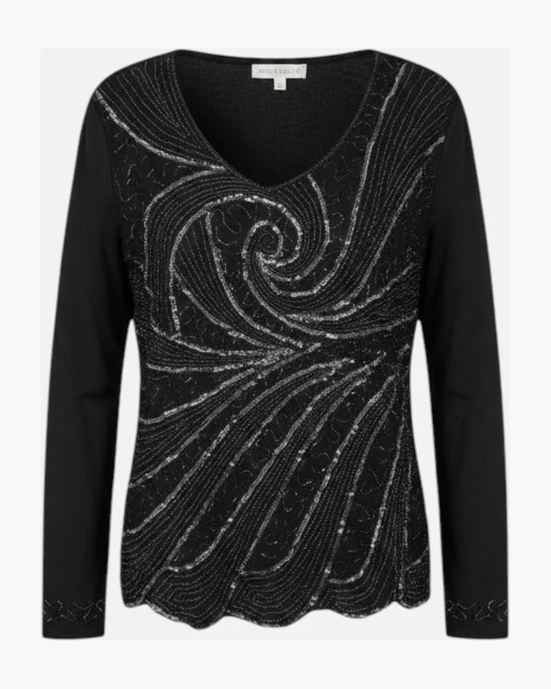 Blusa mostacillas Y2K
