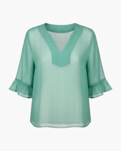 Blusa plisada