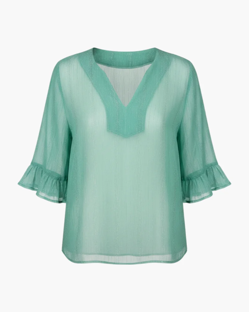 Blusa plisada