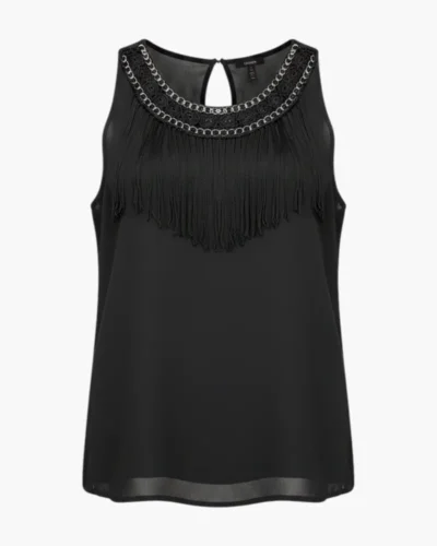 Blusa Flecos transparencia