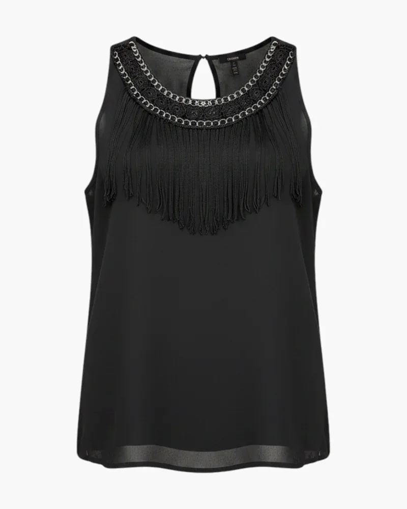 Blusa Flecos transparencia