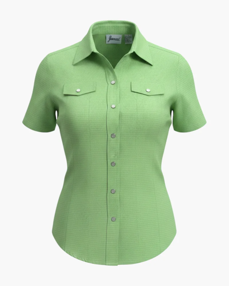 Camisa cuadritos verde