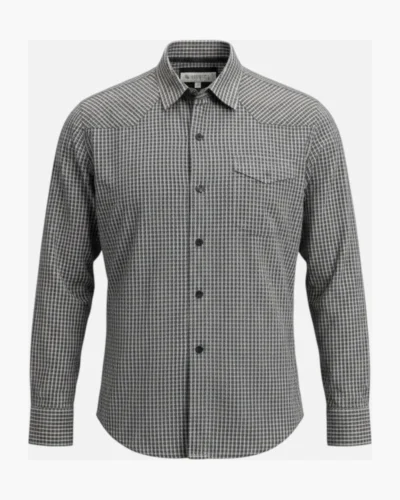 Camisa cuadros gris