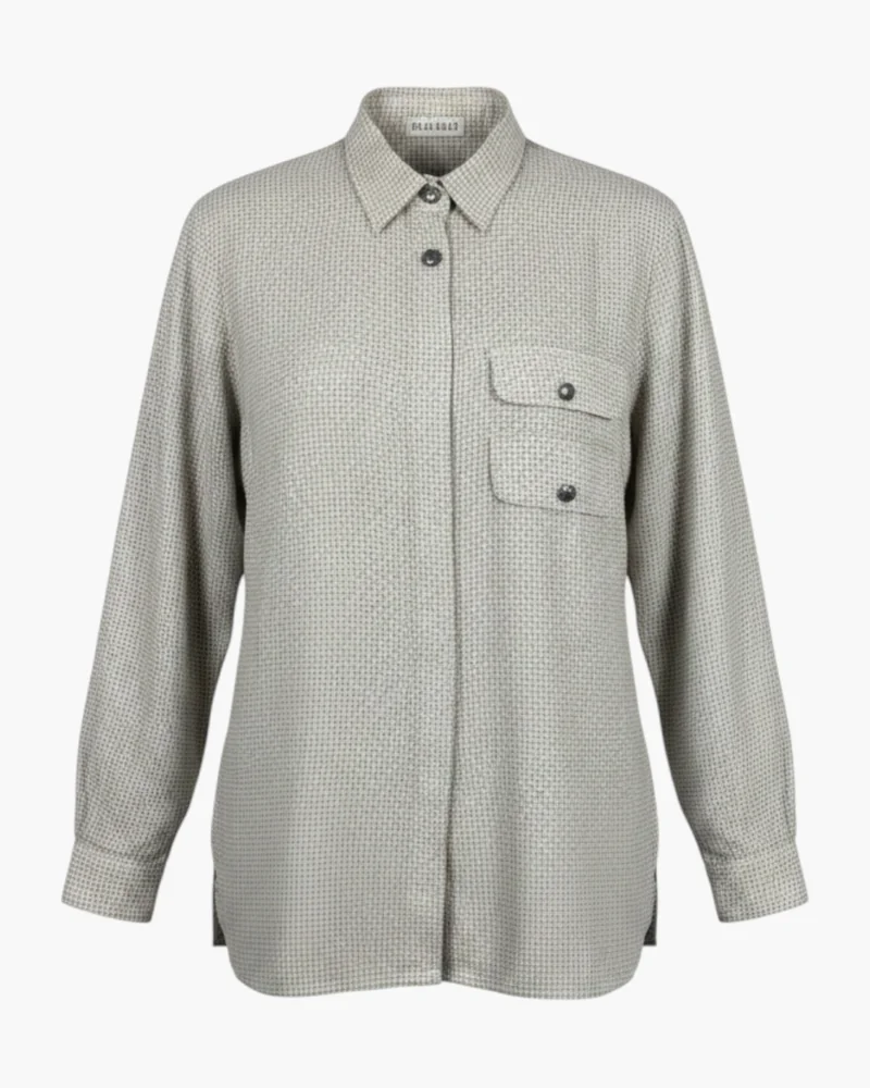 Camisa cuadrille gris