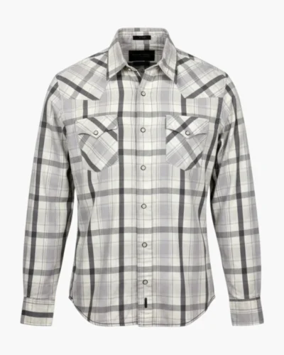 Camisa cuadrille gris