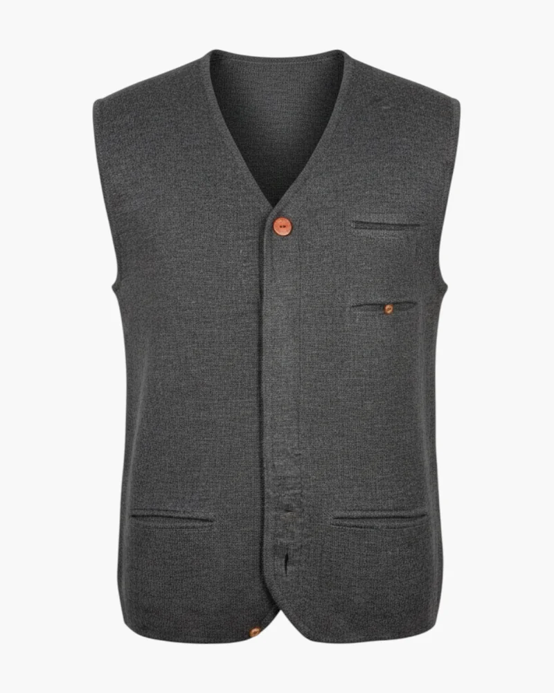 Chaleco gris oscuro