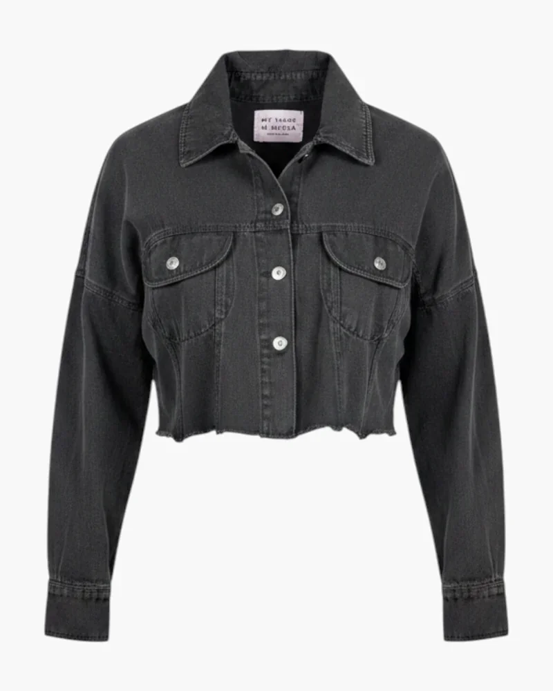 Campera de jean crop