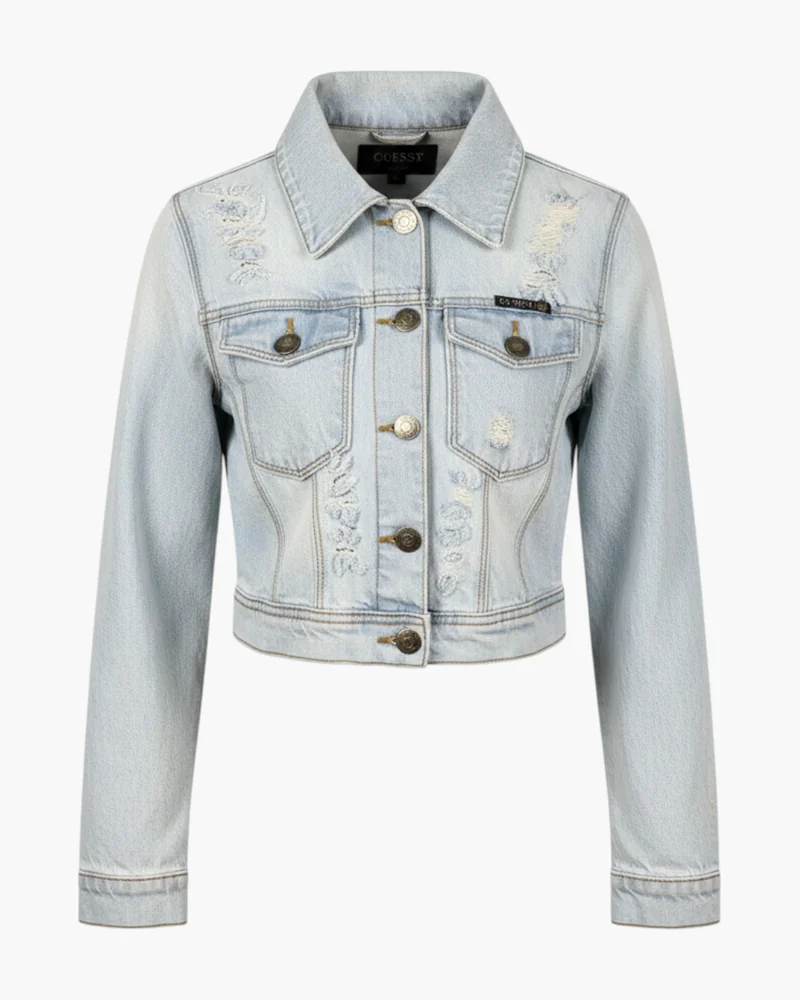 Campera jean crop