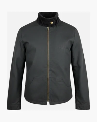 Campera gabardina negra
