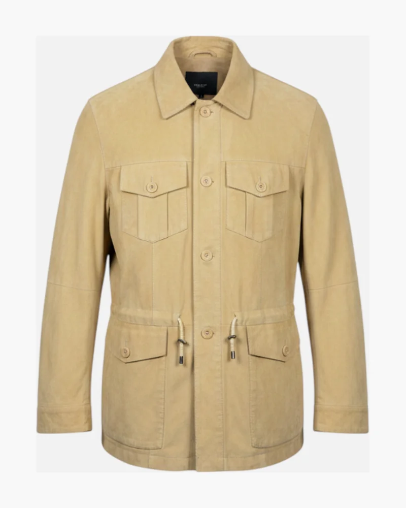 Chaqueta gamuza Crema