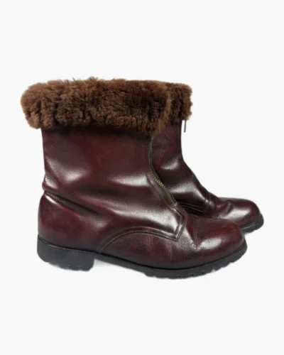 Botas cuero corderito T.40