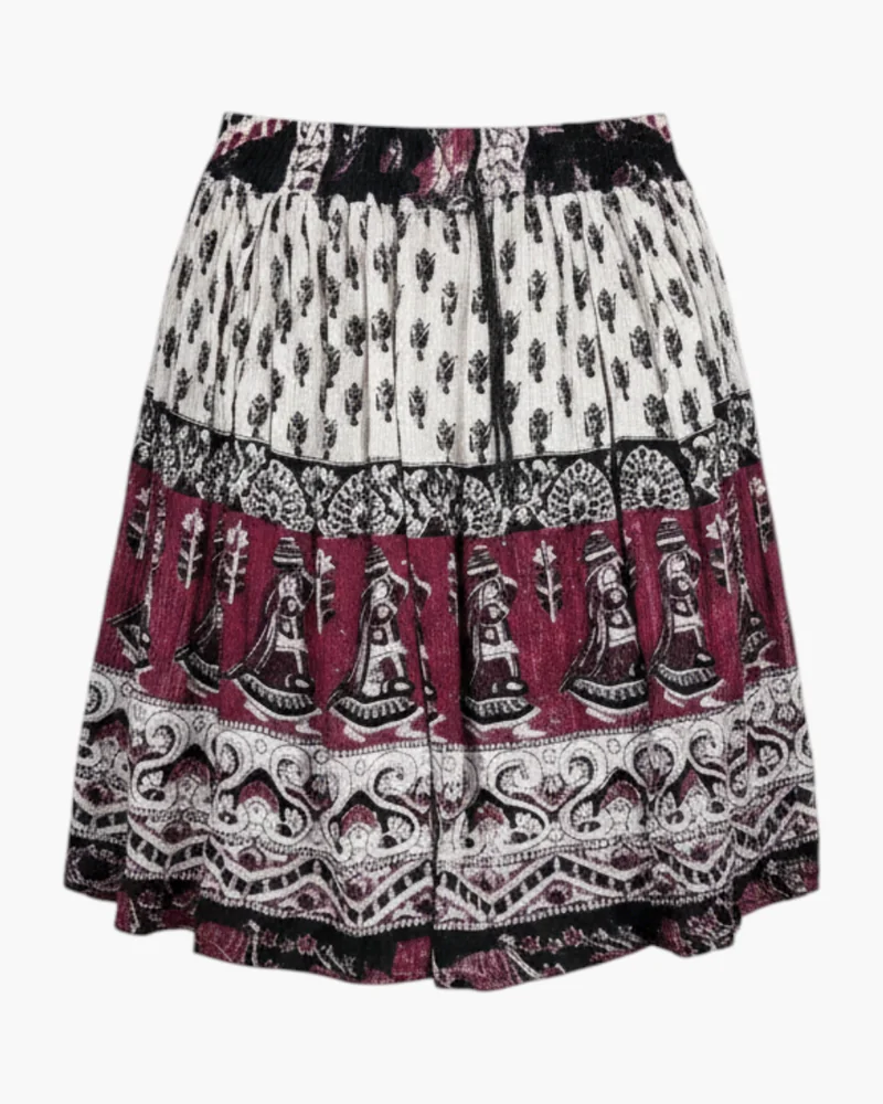 Pollera estampa hindú
