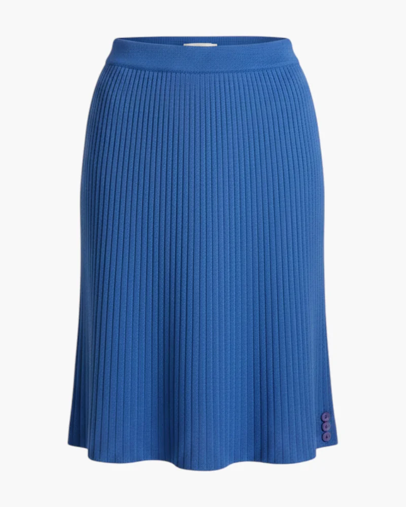 Falda Azul botoncitos