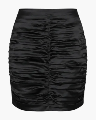 Pollera fruncida negra