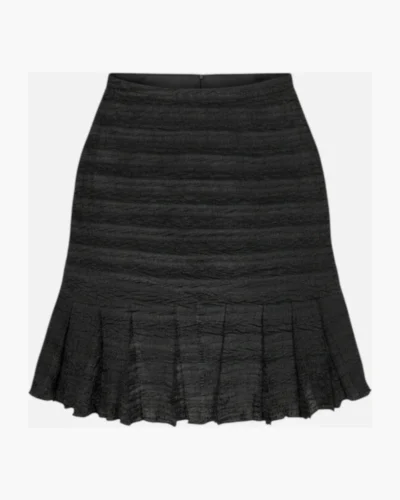 Pollera plisada negra