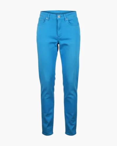 Pantalón recto azul brillante