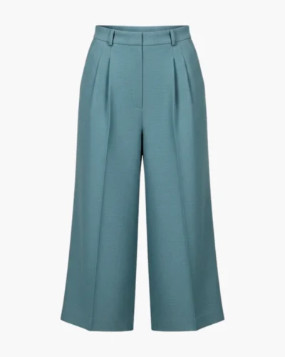 Pantalón corte pescador verde agua
