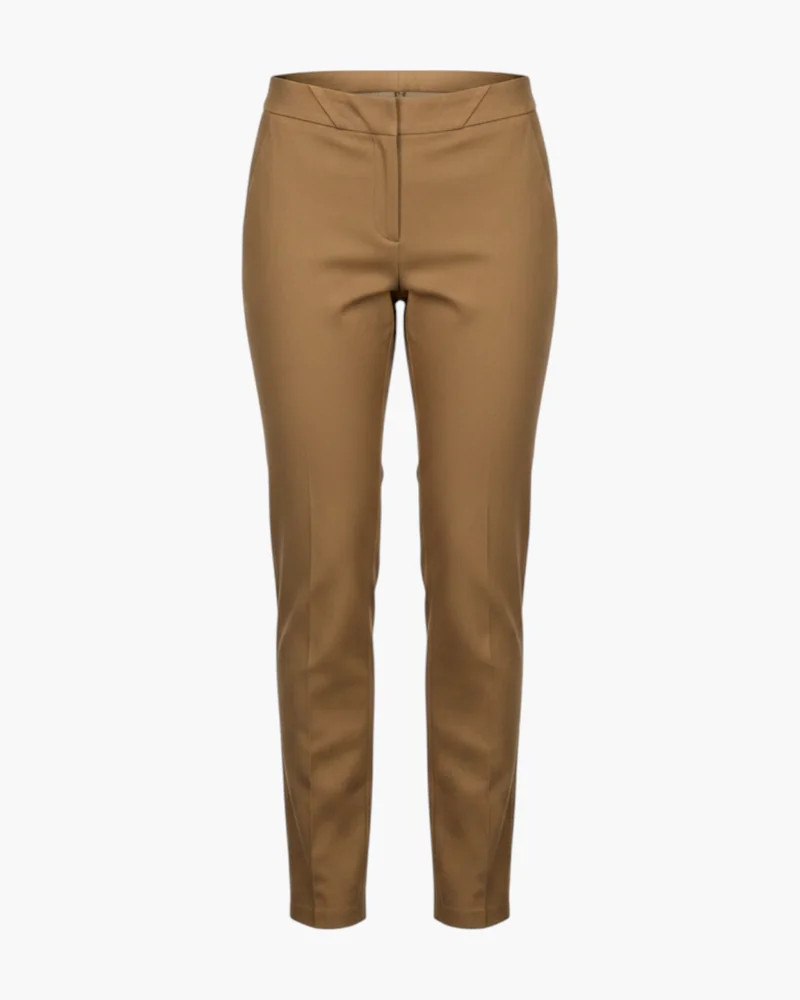 Pantalón gabardina camel