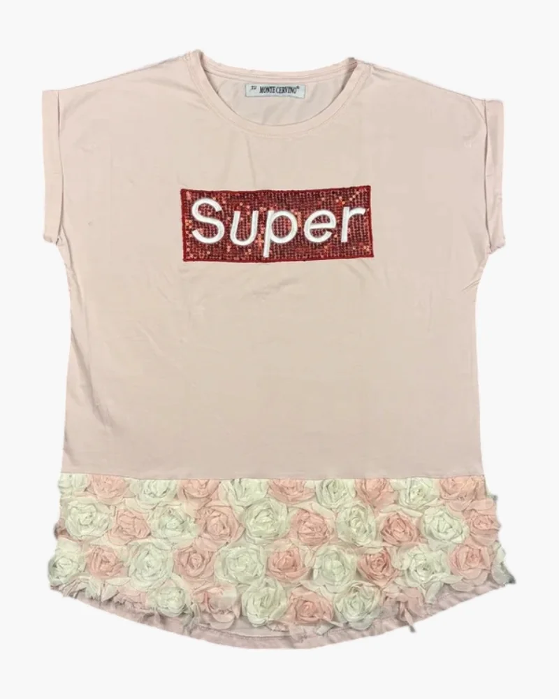 Remera SUPER rosa