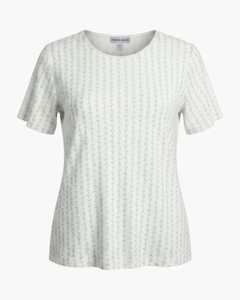 Remera florcitas blanca