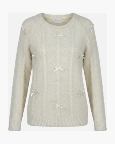 Sweater coquette natural