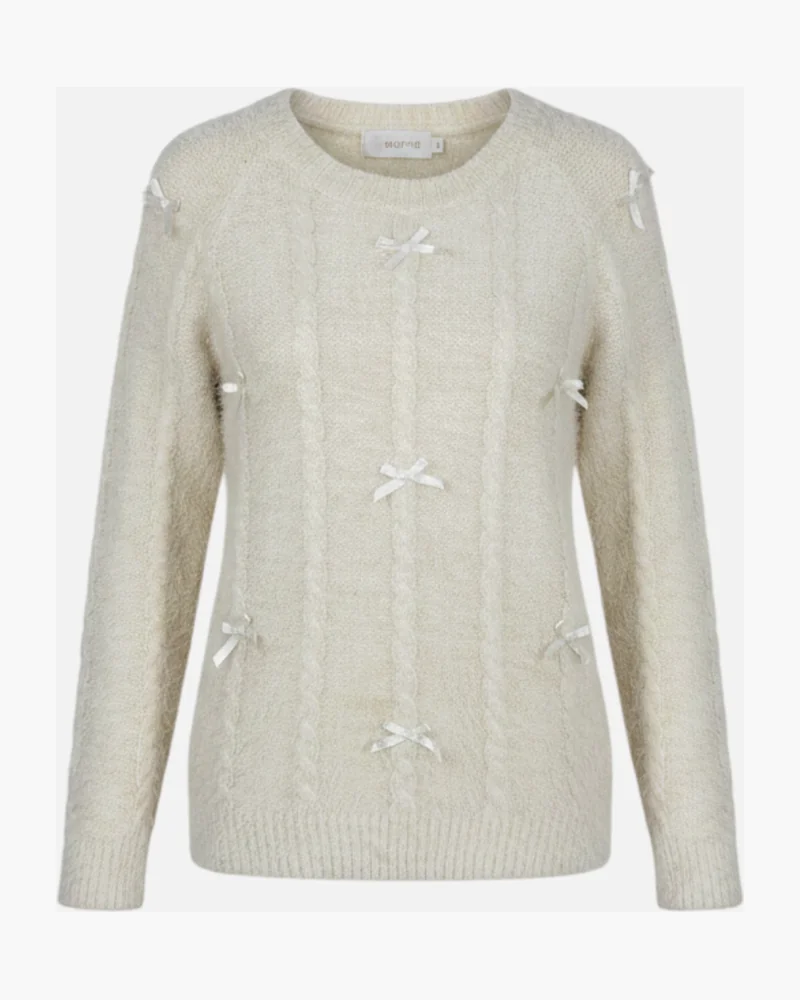 Sweater coquette natural