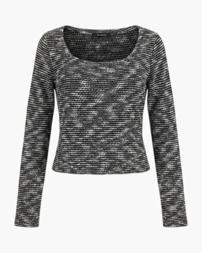 Sweater texturado bicolor