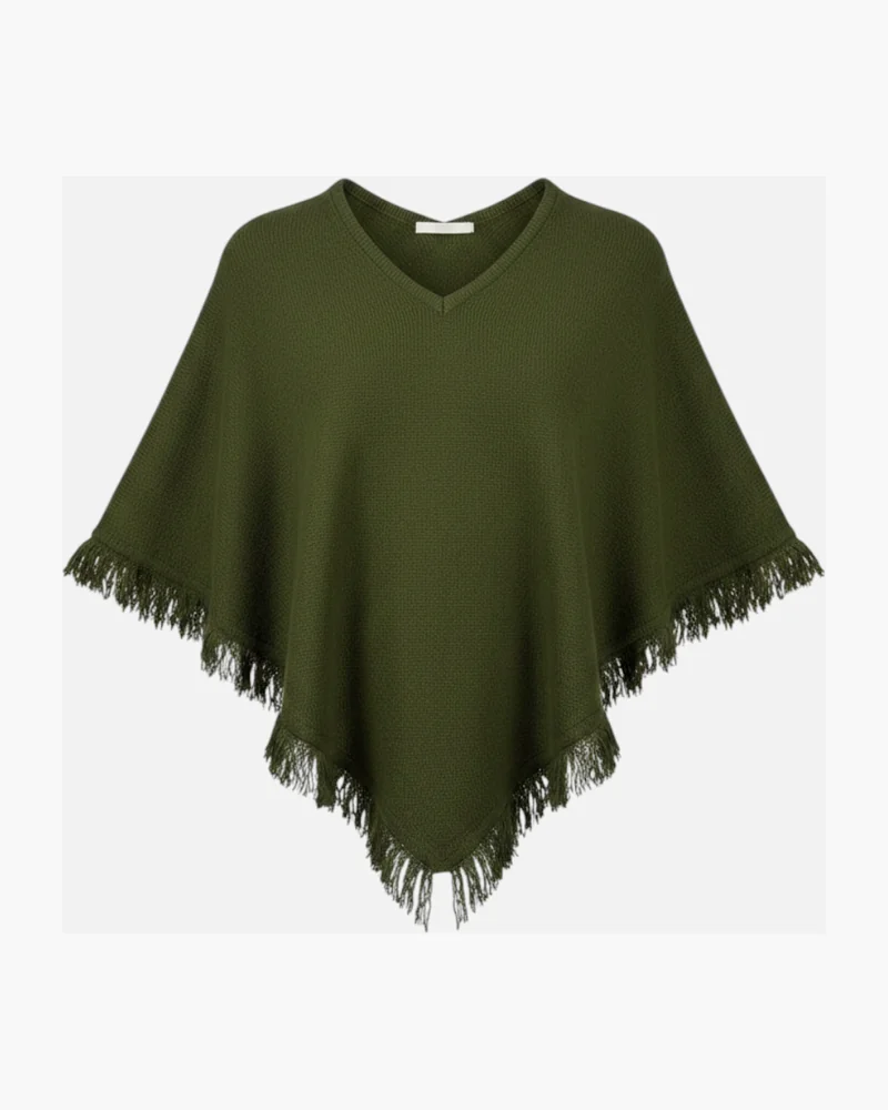 Poncho lanita Verde