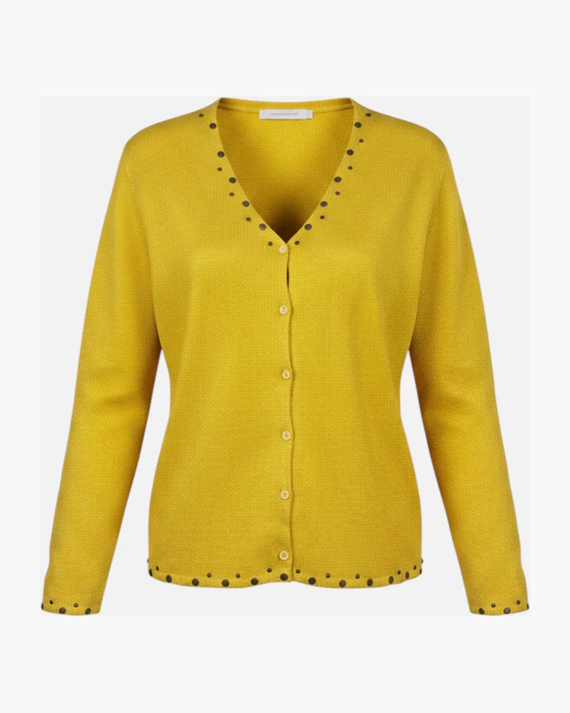 Sweater Amarillo tachas