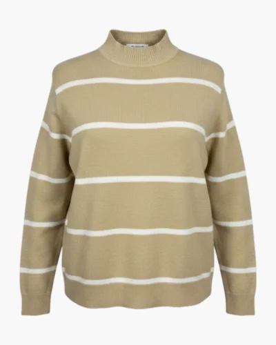 Sweater rayas crema