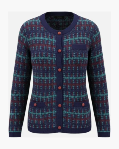 Saquito tweed azul