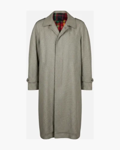 Trench cuadrícula vintage