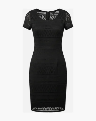 Vestido calado de encaje