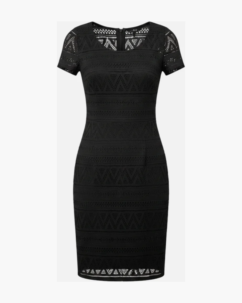 Vestido calado de encaje