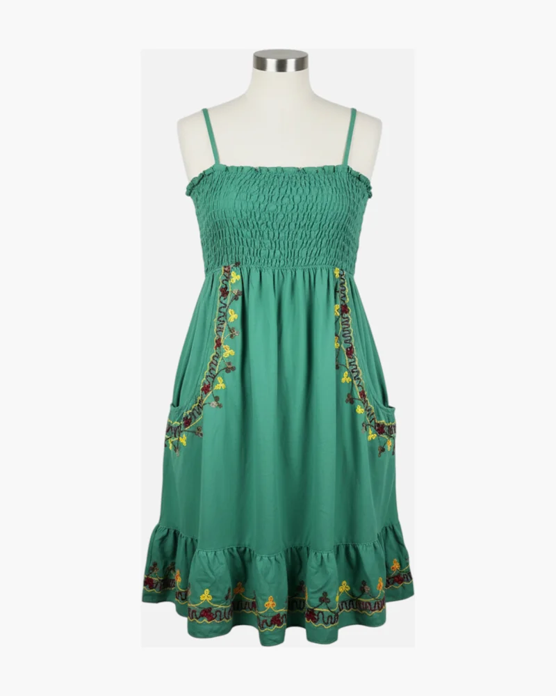 Vestido boho verde