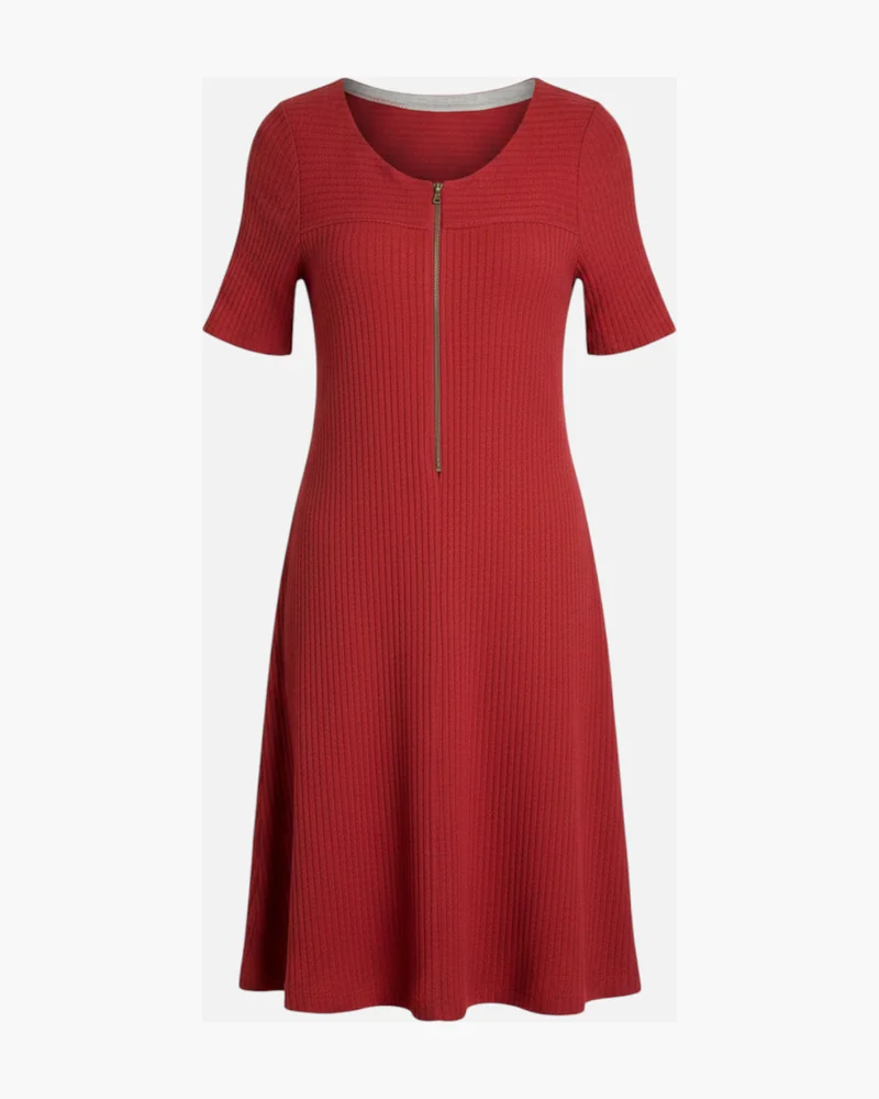 Vestido tejido rojo