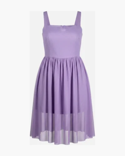 Vestido tul lila
