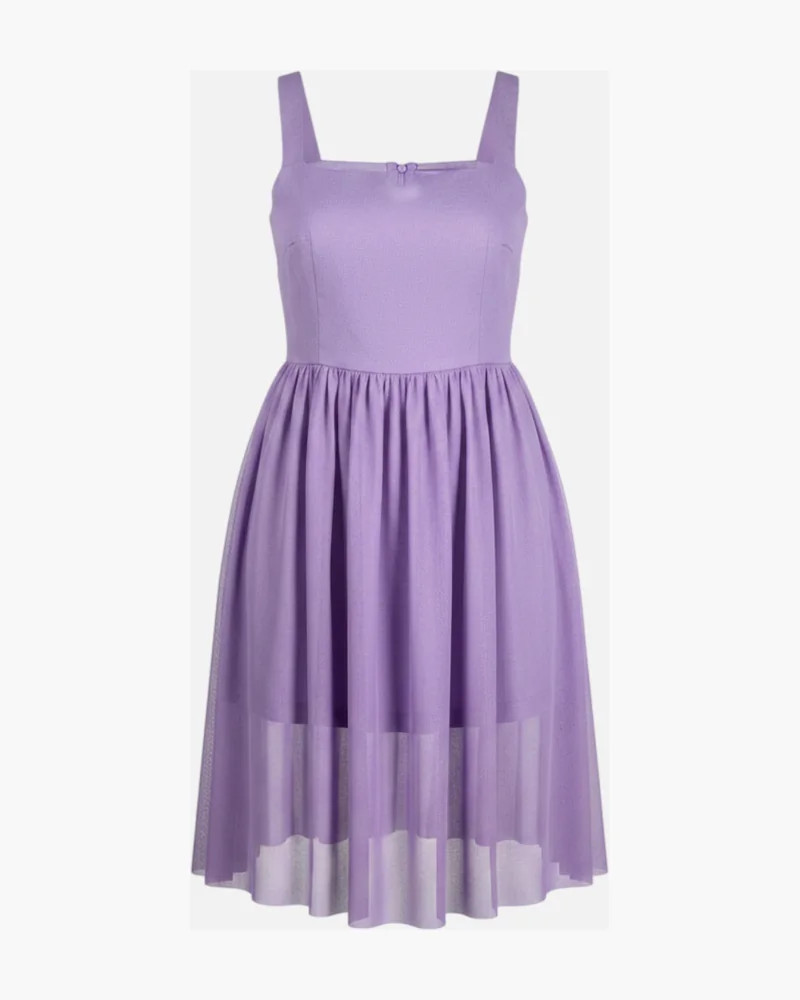 Vestido tul lila