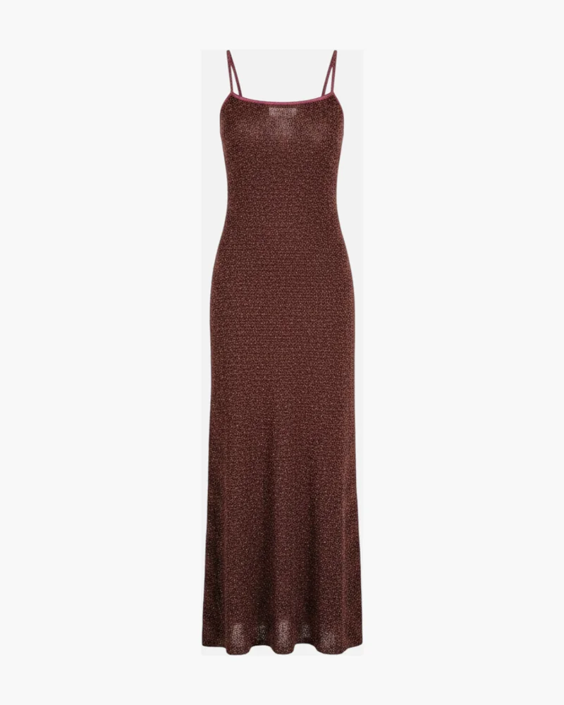 Vestido Lurex Bordo