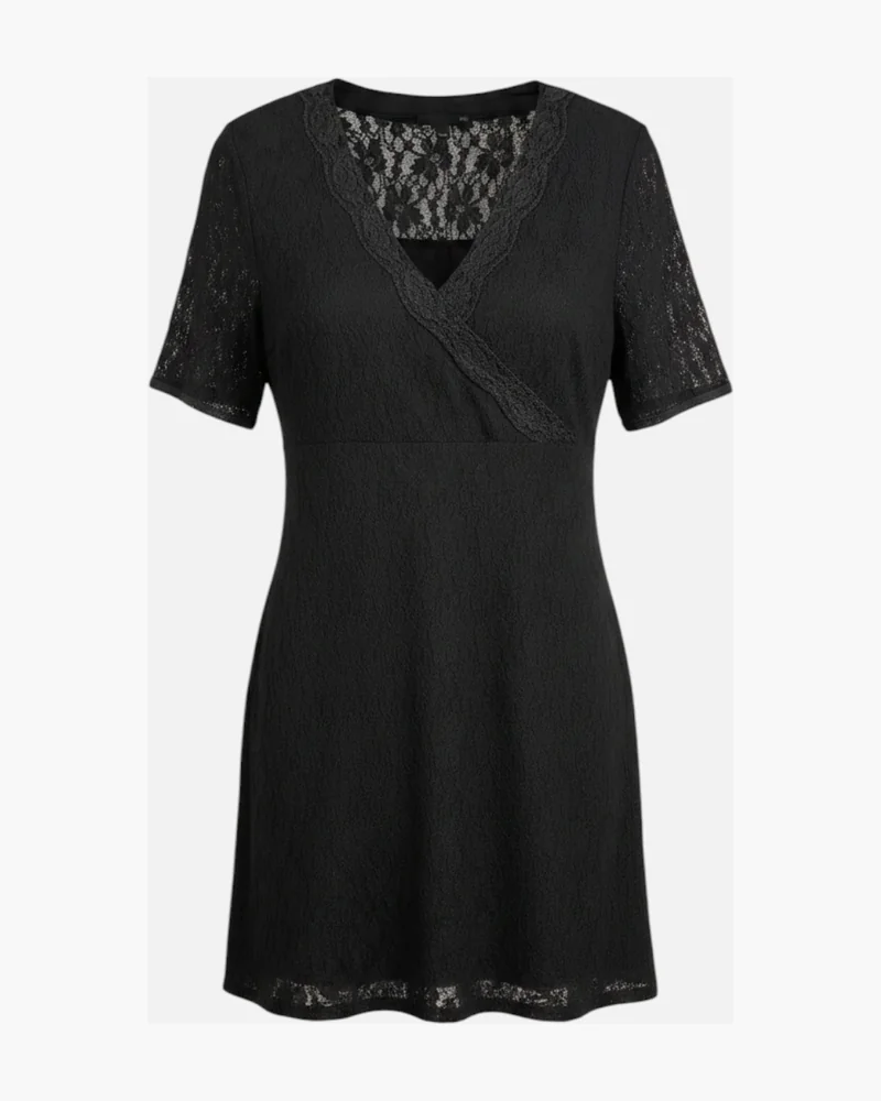 Vestido lencero negro